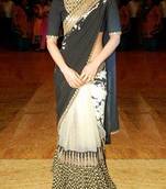Priyanka Chopra Black & Gold In Sabyasachi Designer Replica Saree