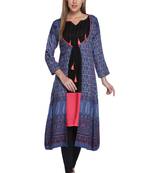 Multicolor printed rayon stitched kurti