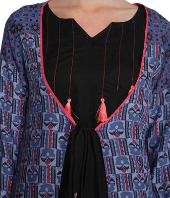 Multicolor printed rayon stitched kurti 5