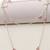 Pink chalcedony gemstone handmade jewelry necklace 32"