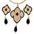 Class Black Jaal Puwai Sarafa Pendant Set