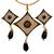 Terrific Black Jaal Puwai Sarafa Pendant Set