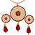Fab Maroon Jaal Puwai Sarafa Pendant Set