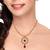 Fab Maroon Jaal Puwai Sarafa Pendant Set