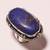 Copper lapis turquoise gemstone 925 silver jewelry ring size 6