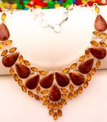 Xxx genstone 925 silver jewelry necklace 16-18"