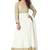 White Embroidered Georgette Semi-Stitched Salwar Suit