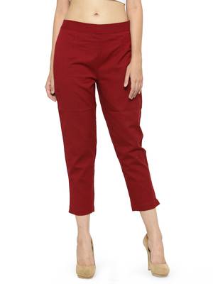 Maroon Straighrt Trouser 1