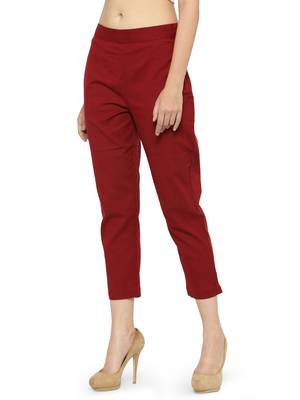 Maroon Straighrt Trouser 3