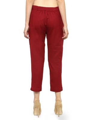 Maroon Straighrt Trouser 4