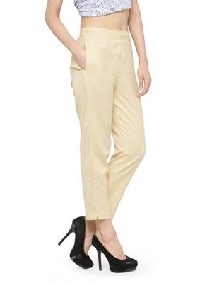Cream Straighrt Trouser 2