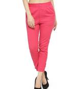 Magenta Straighrt Trouser