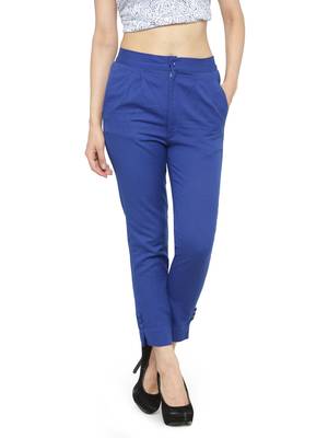 Indibelle Royal Blue Straighrt Trouser 1