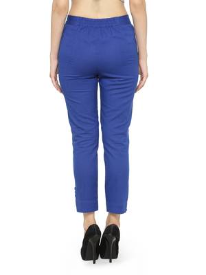 Indibelle Royal Blue Straighrt Trouser 4