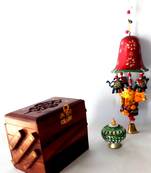 Royals antique vintage décor storage items- jewellery box / shringar box / ganesha ringing bell