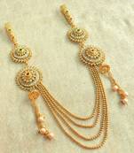 Kundan Multi Colour Double Juda Waist Belly Hip Chain Belt Kamarband Keychain Ethnic Wedding Jewelry