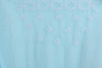 Blue Embroidered Georgette Saree With Blouse 4