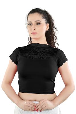 Multicolor Plain Lycra Cotton Stitched Blouse 2