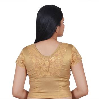 Multicolor Plain Lycra Cotton Stitched Blouse 5