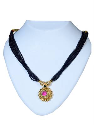 Kolhapuri traditional black brass Thushi Mangulsutra 1