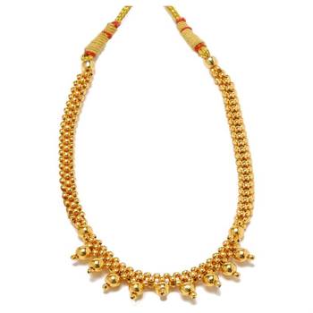 Kolhapuri Belpaan Tik And 9 Ball Thushi Necklace 3