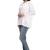 White Embroidered Stitched Cotton Short Kurti 