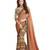 Multicolor printed georgette saree with blouse