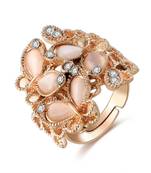 Pink cubic zirconia rings