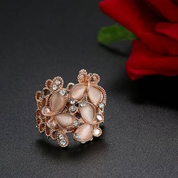Pink cubic zirconia rings 4