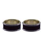 Black Plain Metal Bangle