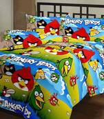 eCraftIndia Angry Birds Kids Single Bed Reversible AC Blanket