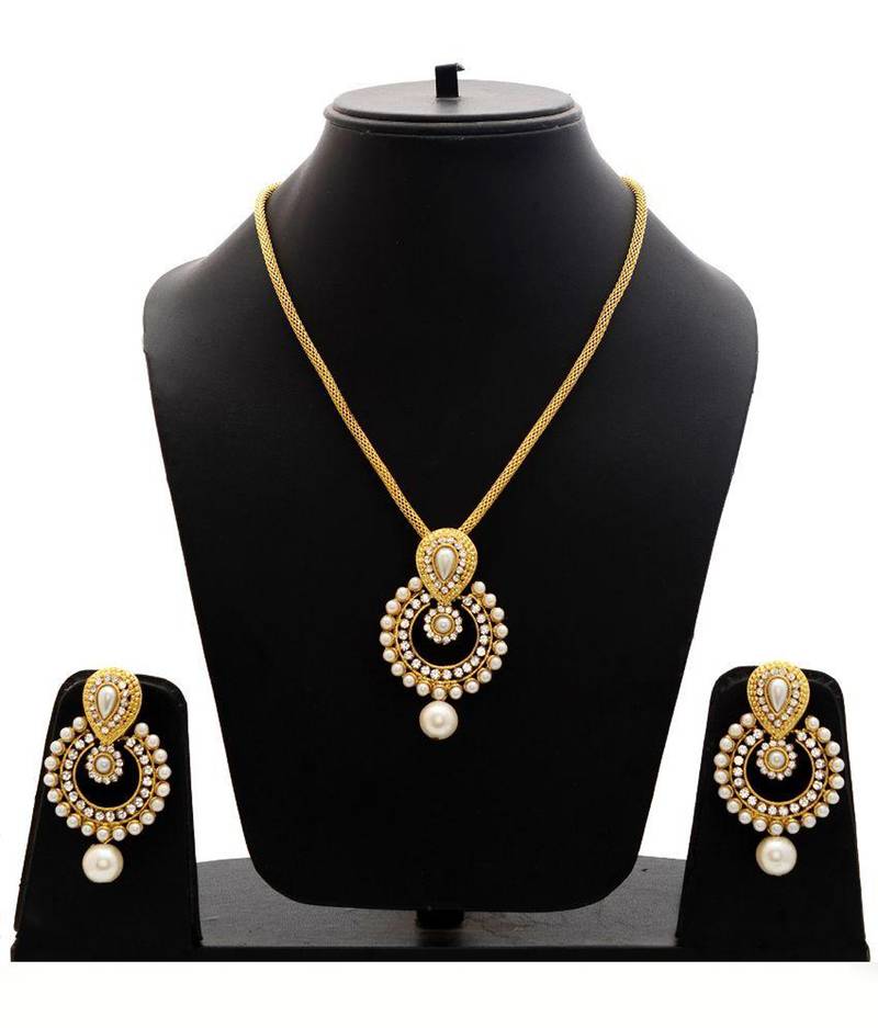 Buy 1 Get 1 Gold pearl necklacesets Shree Sai Trading 2416681