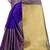 Purple woven silk blend saree with blouse