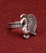 Silver Color Burids Design Ring Oxidised Ring