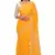 Handmade Mustard Faux Georgette Lucknowi Chikankari Indian Women Saree With Blouse