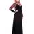 Black heather moss stitched abaya