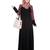 Black heather moss stitched abaya