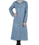Blue denim stitched dresses