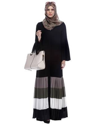Modest Forever  Multi colour premium polyester stitched abaya 1