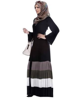 Modest Forever  Multi colour premium polyester stitched abaya 2