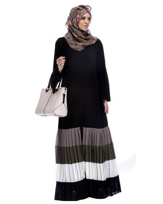 Modest Forever  Multi colour premium polyester stitched abaya 3