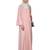 Modest Forever  Baby pink premium polyester stitched abaya