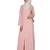 Modest Forever  Baby pink premium polyester stitched abaya