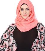 Soft sorbet peach casual viscose hijab