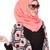 Soft sorbet peach casual viscose hijab