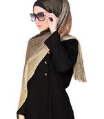 Golden and black hijab