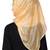 Golden flower ruffle hijab