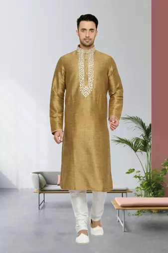 Indian Poshakh Antique Herry Bone Kurta Pajama