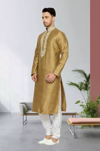Indian Poshakh Antique Herry Bone Kurta Pajama