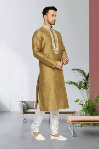 Indian Poshakh Antique Herry Bone Kurta Pajama